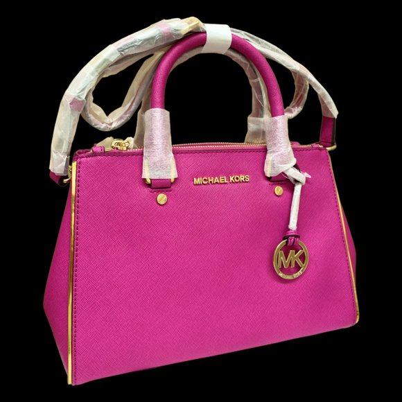 MICHAEL Michael Kors Handbags - NWT MICHAEL KORS Specchio Sutton Satchel Crossbody Bag